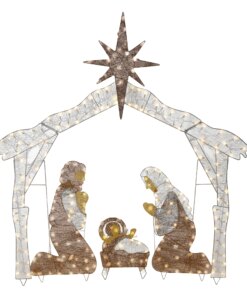 72 in. Nativity Scene with White LED Lights, Plug-In