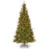 7.5 ft. Pre-Lit Aspen Spruce Slim Tree with Clear Lights, Plug-In