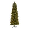 7.5 ft. Pre-Lit Carolina Pine Slim Tree with Clear Lights, Plug-In