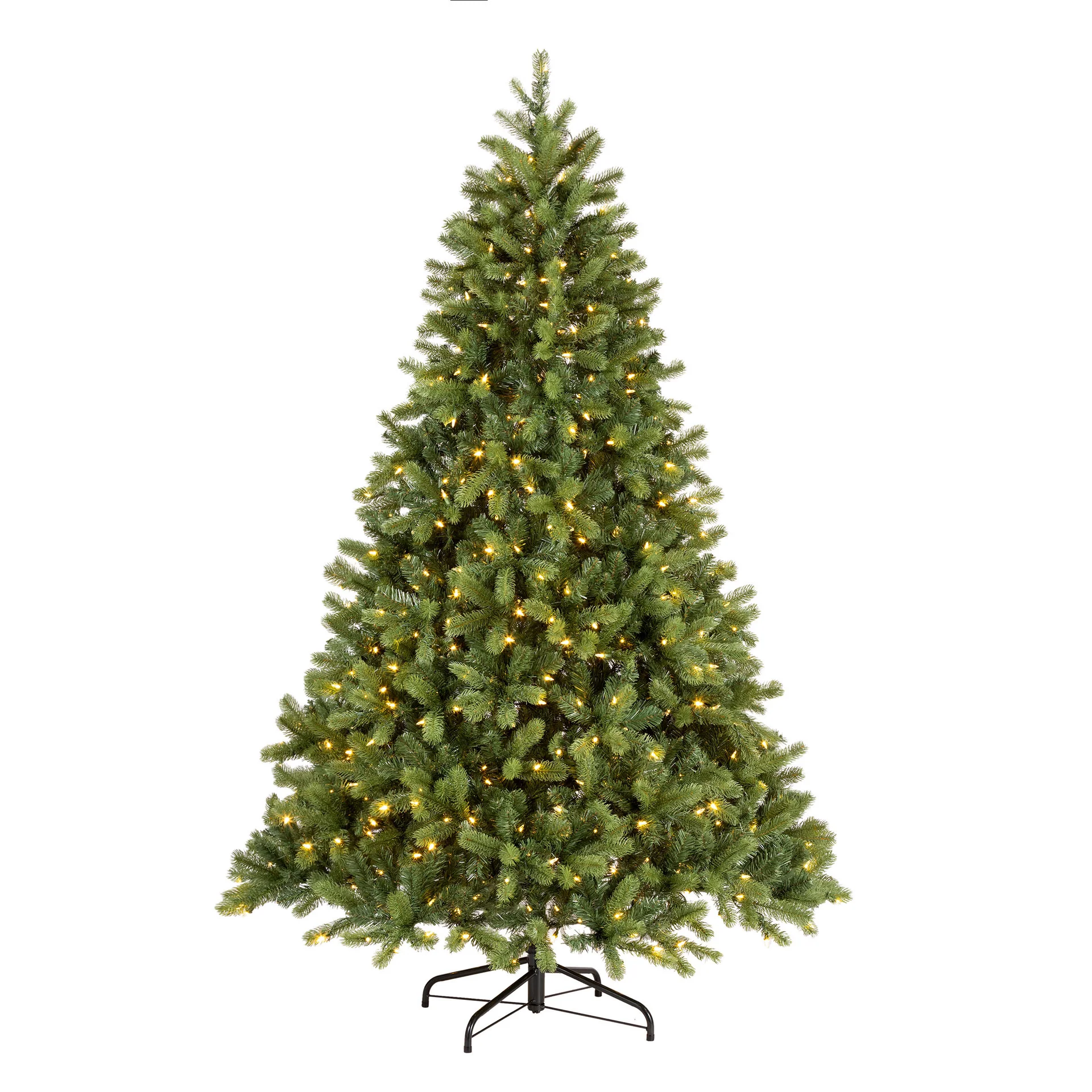 7.5 ft. Pre-Lit Downswept Douglas Fir Hinged Tree with Dual Color LED Lights