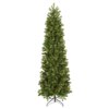 7.5 ft. Pre-Lit Downswept Douglas Fir Pencil Slim Hinged Tree with Clear Lights