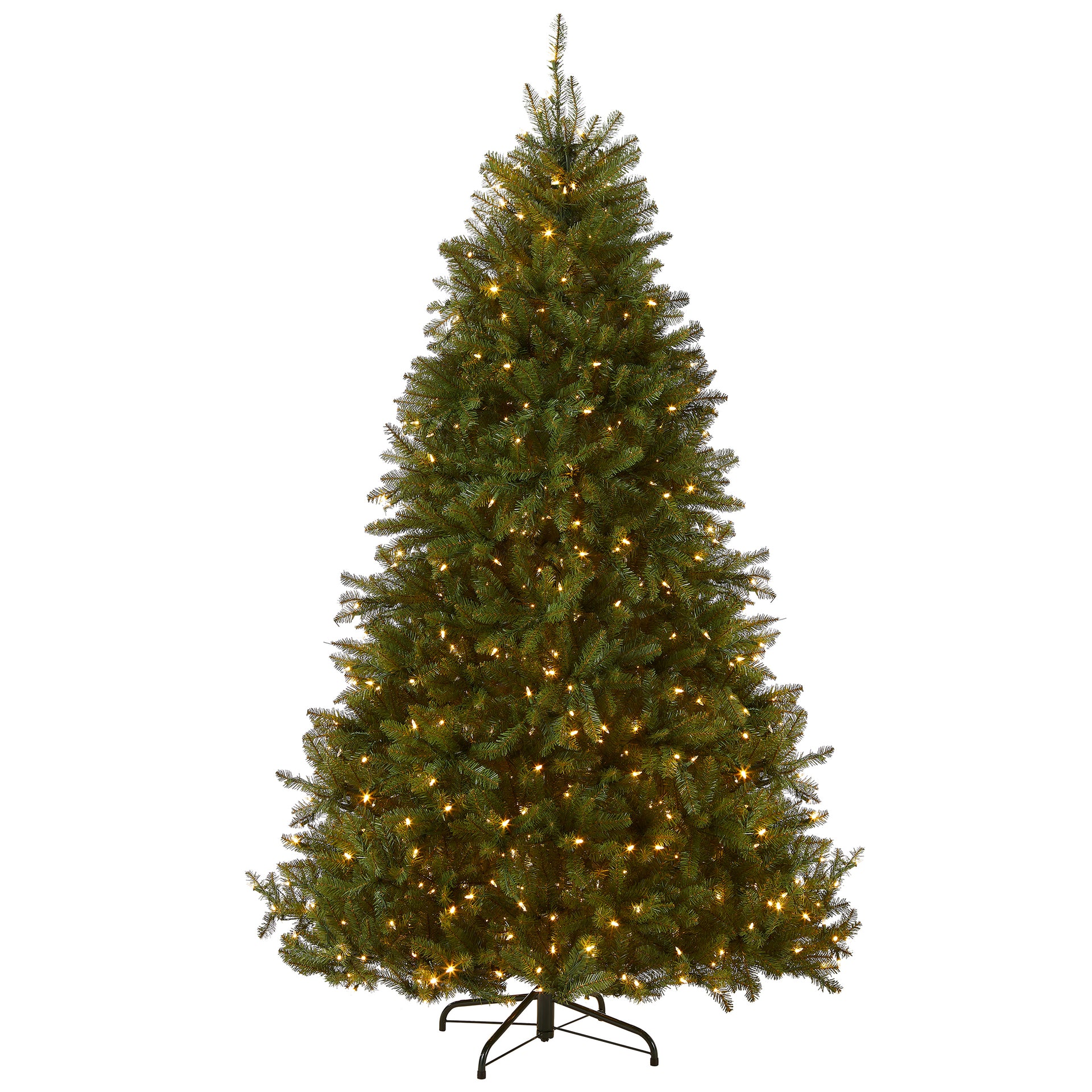 7.5 ft. Pre-Lit Dunhill Fir Tree with Dual Color LED Lights, Plug-In
