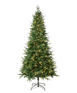 7.5 ft. Pre-Lit Duxbury Mix Feel Real Tree with Warm White LED Lights, Plug-In