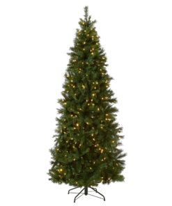 7.5 ft. Pre-Lit Leigh Valley Slim Tree with Dual Color LED Lights
