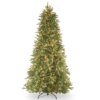7.5 ft. Pre-Lit Tiffany Fir Slim Hinged Tree with Clear Lights, Plug-In