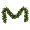 9 ft. Crestwood Gold Spruce Garland with Warm White LED Lights