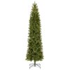 9 ft. Pre-Lit Downswept Douglas Fir Pencil Slim Hinged Tree with Clear Lights