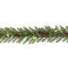 9 ft. Pre-Lit Dunhill Fir Glittery Gold Garland with LED Lights