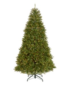 9 ft. Pre-Lit Dunhill Fir Hinged Tree with 900 Clear Lights