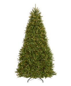9 ft. Pre-Lit Dunhill Fir Hinged Tree with PowerConnect Clear Lights