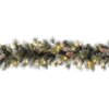 9 ft. Pre-Lit Glittery Pine Garland with Clear Lights, Plug-In