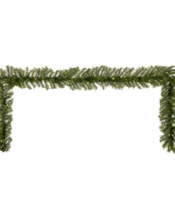 9 ft. Pre-Lit Norwood Fir Garland with Dual Color LED Lights