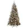 9 ft. Pre-Lit Snowy Everest Fir Medium Tree with Clear Lights, Plug-In
