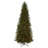 9 ft. Pre-Lit Tiffany Fir Slim Tree with Clear Lights - PE