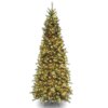 9 ft. Pre-Lit Tiffany Fir Slim Tree with Clear Lights - PVC