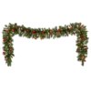 9 ft. Pre-Lit Wintry Pine Garland with Clear Lights, Plug-In