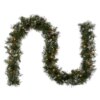 9 ft. Pre-Lit Wispy Willow Garland with Clear Lights, Plug-In