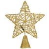 9 in. Gold Star Tree Top for Artificial Trees with Dual Color Lights, Plug-In
