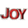 Pre-Lit LED JOY Decoration, Plug-In with vibrant LED lights