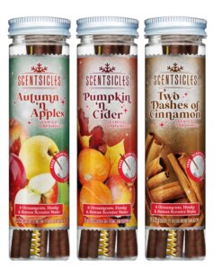 Scentsicles, 6pc Stick, 1 Autumn 'n Apples/ 1 Pumpkin 'n Cider/ 1 Two Dashes of Cinnamon 3 pack