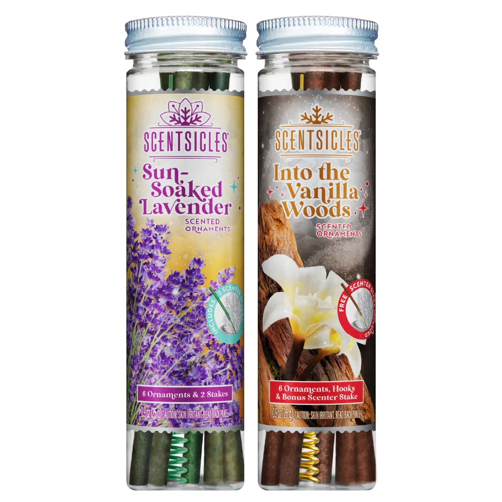 Scentsicles, 6pc Stick, 1 Sun-Soaked Lavender/1 Into the Vanilla Woods- 2 pack