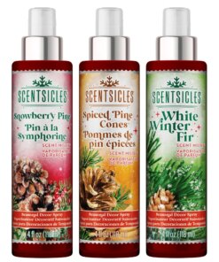 Scentsicles, Scent Mister 1 White Winter Fir/ 1 Snowberry Pine/1 Spiced Pine Cones - 3 pack
