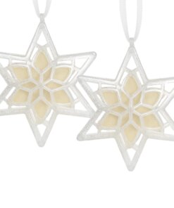 Scentsicles Scented Star Ornament, White Winter Fir, 2-Pack